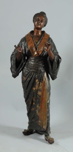 EARLY JAPANESE LIFE SIZE WOMAN.                   