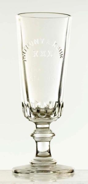ANTHONY & KUHN XXX BEER GLASS.                    