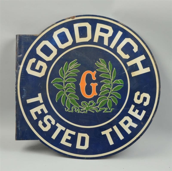 GOODRICH TESTED TIRES WITH LOGO SIGN.             