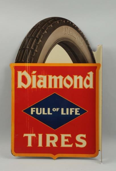 DIAMOND TIRES "FULL OF LIFE" SIGN.                
