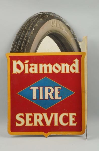 DIAMOND TIRE SERVICE SIGN.                        