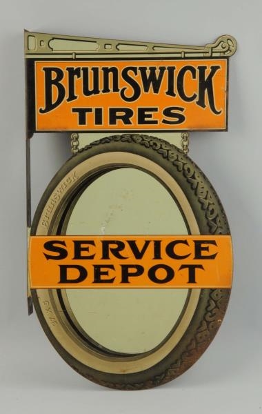 BRUNSWICK TIRES SERVICE DEPOT SIGN.               