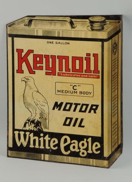 WHITE EAGLE KEYNOIL MOTOR OIL WITH LOGO SIGN.     