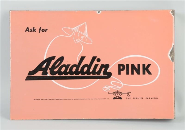 ASK FOR ALADDIN PINK WITH LOGO SIGN.              