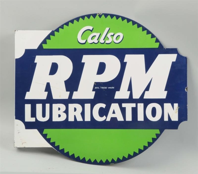 CALSO RPM LUBRICATION SIGN.                       