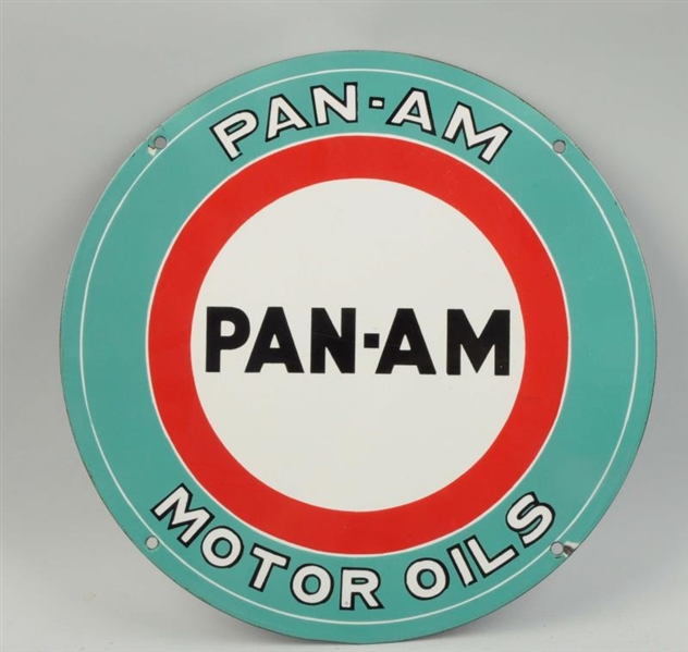 PAM-AM MOTOR OIL SIGN.                            
