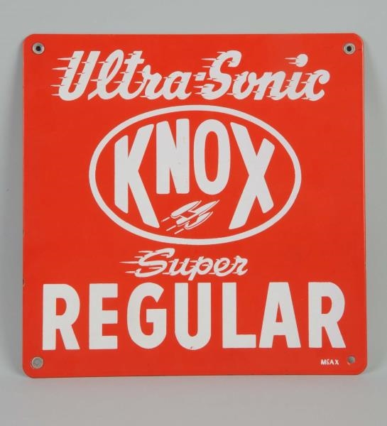 KNOX ULTRA-SONIC SUPER REGULAR WITH LOGO SIGN.    