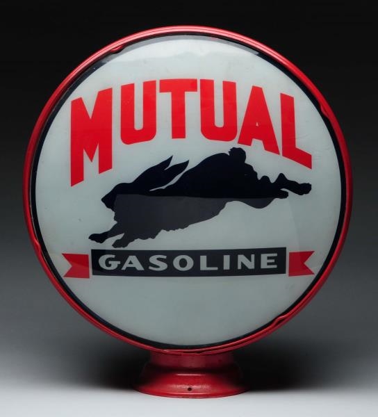 MUTUAL GASOLINE WITH RABBIT LOGO 15" LENS.        