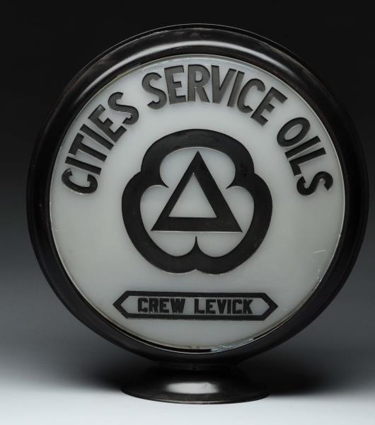CITIES SERVICE CREW LEVICK 15" CAST FACE LENSES.  