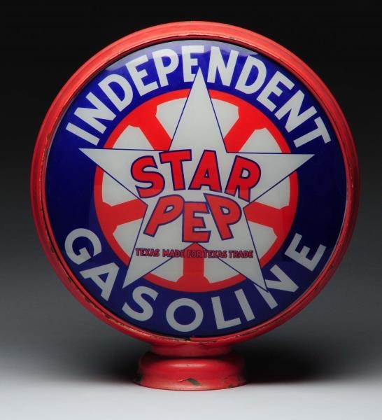 INDEPENDENT STAR PEP GASOLINE (TEXAS) 15" LENSES. 