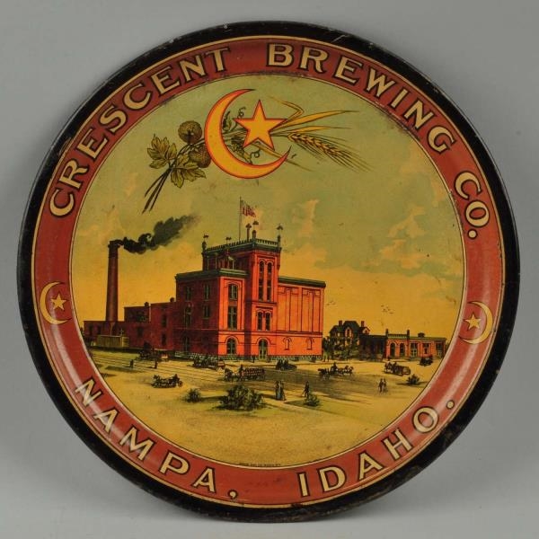 CRESCENT BREWING CO. ADVERTISING TRAY.            
