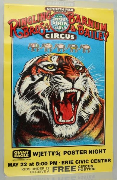 LOT OF CIRCUS ADVERTISING POSTERS.                