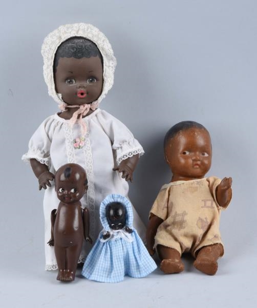 GROUP OF ASSORTED BLACK AMERICAN DOLLS.           