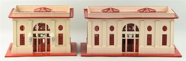 LOT OF 2: LIONEL CITY TRAIN STATIONS.             