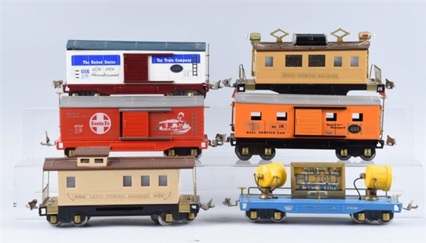 LOT OF 6: UNITED STATES TOY TRAIN COMPANY.        