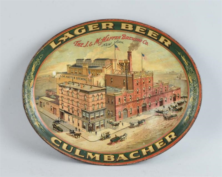 CULMBACHER LAGER BEER ADVERTISING TRAY.           