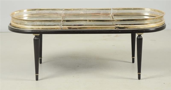 19TH CENT SHEFFIELD MIRRORED PLATEAU COFFEE TABLE.