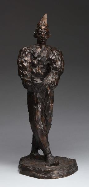 UNIQUE BRONZE SCULPTURE BY AGNESS YARNALL.        