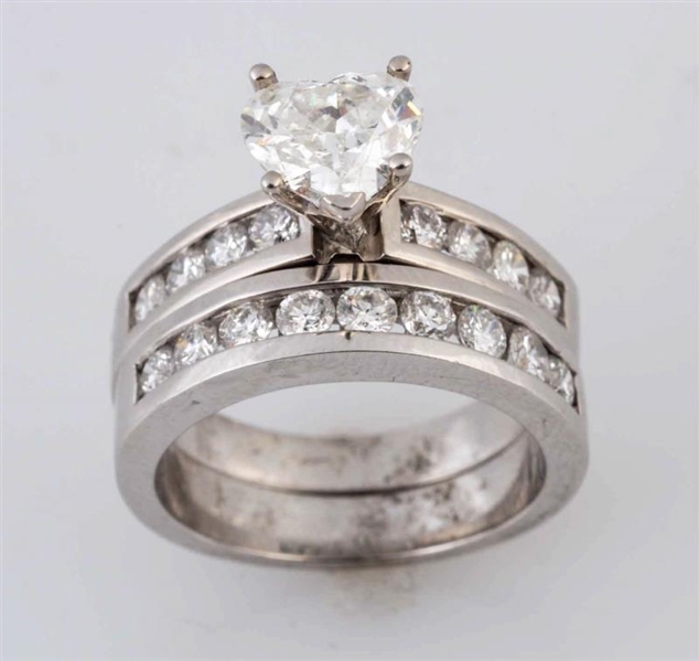 1.29 CT. HEART SHAPED DIAMOND SOLITAIRE.          
