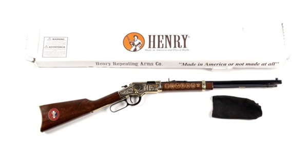 (C) BOXED HENRY EAGLE SCOUT COMMEMORATIVE RIFLE   