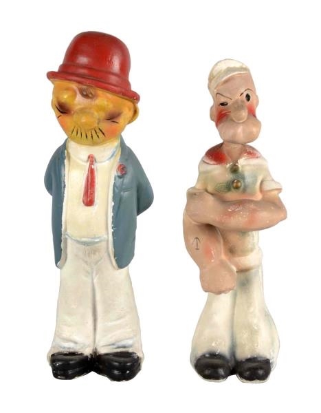 LOT OF 2: POPEYE AND WIMPY CARNIVAL CHALKWARE     
