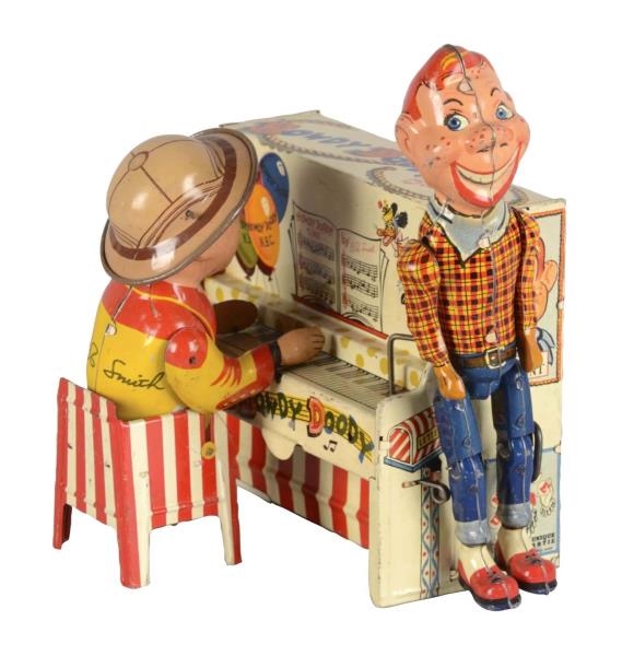 MECHANICAL TIN LITHOGRAPH HOWDY DOODY TOY         
