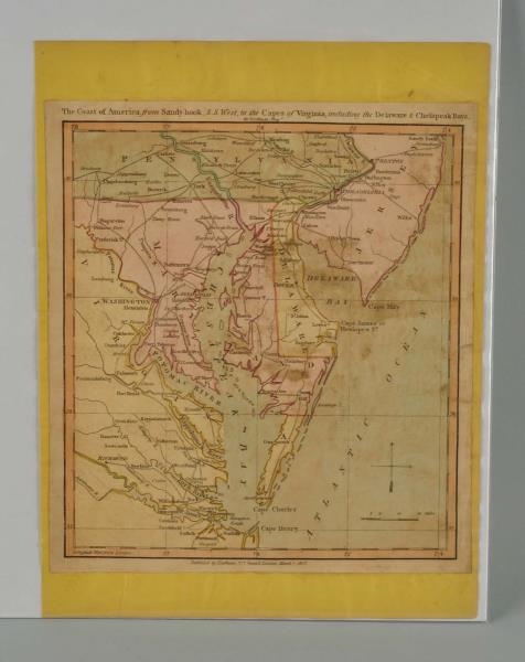 MAP "THE COAST OF AMERICA FROM SANDY-HOOK" C.1813 