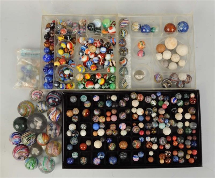 LARGE LOT OF ASSORTED MARBLES.                    