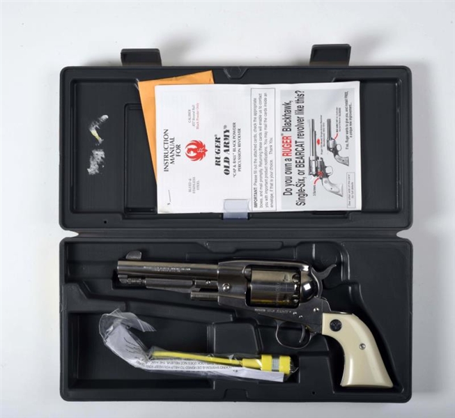 (A) BOXED RUGER OLD ARMY PERCUSSION REVOLVER      