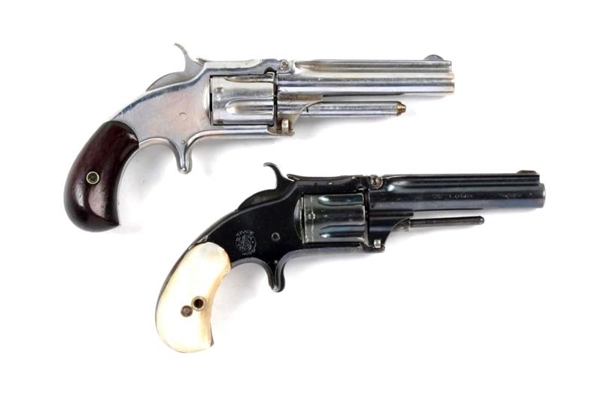 (A) LOT OF 2: S&W TIP-UP REVOLVERS                