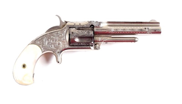 (A) S&W MODEL 1-1/2 ENGRAVED REVOLVER             