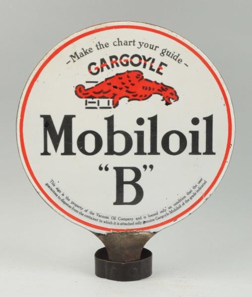 MOBILOIL "B" WITH GARGOYLE SIGN.                  