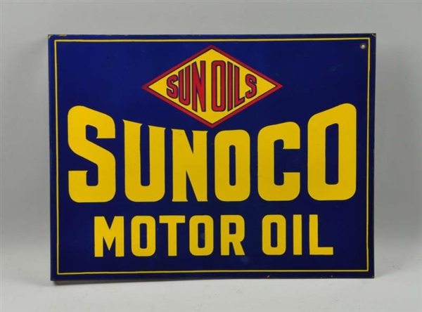 SUNOCO MOTOR OIL SUN OILS SIGN.                   
