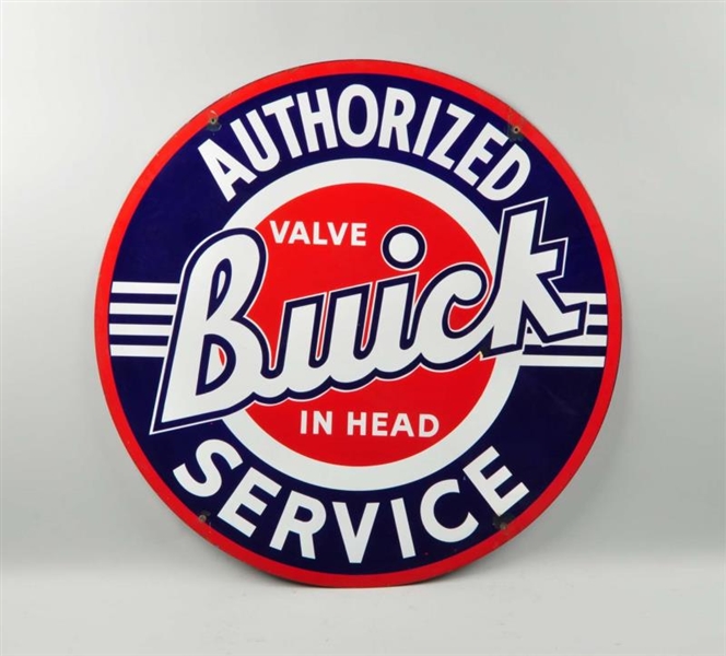 BUICK VALVE IN HEAD PORCELAIN SIGN.               