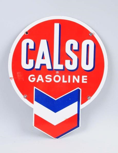 CALSO GASOLINE WITH LOGO SIGN.                    