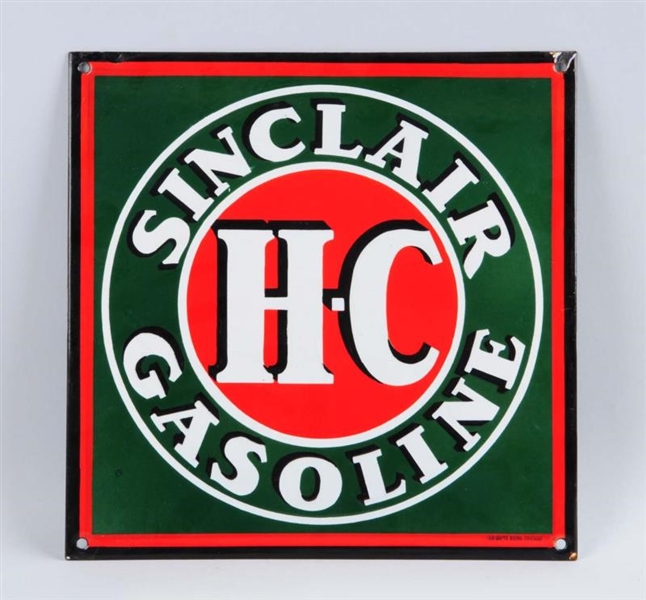 SINCLAIR H-C GASOLINE SIGN.                       