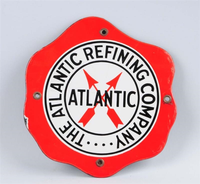 ATLANTIC REFINING CO WITH LOGO SIGN.              