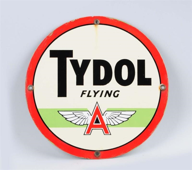TYDOL FLYING A LOGO SIGN.                         