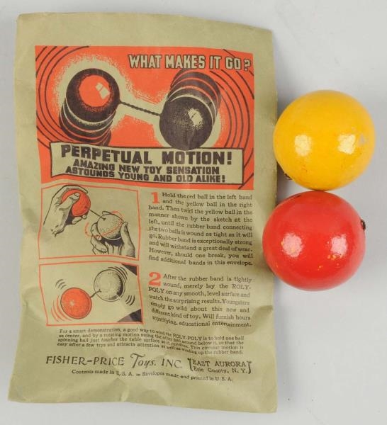 EXTREMELY RARE FISHER PRICE PERPETUAL MOTION TOY. 