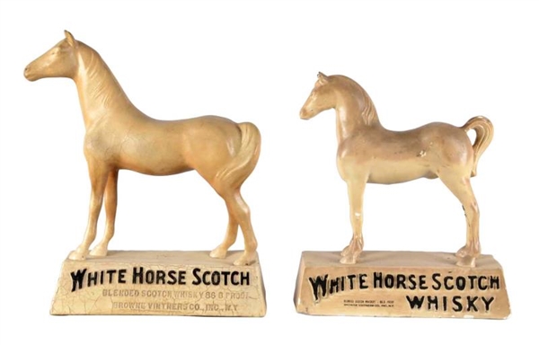 LOT OF 2: WHITE HORSE SCOTCH SCULPTURES           