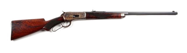 (A) DELUXE WINCHESTER MODEL 1886 HIGH COND. RIFLE.