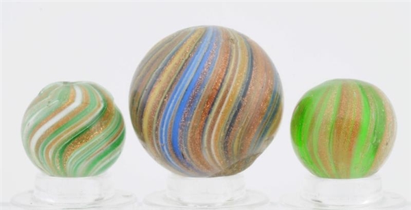 LOT OF 3: LUTZ MARBLES.                           