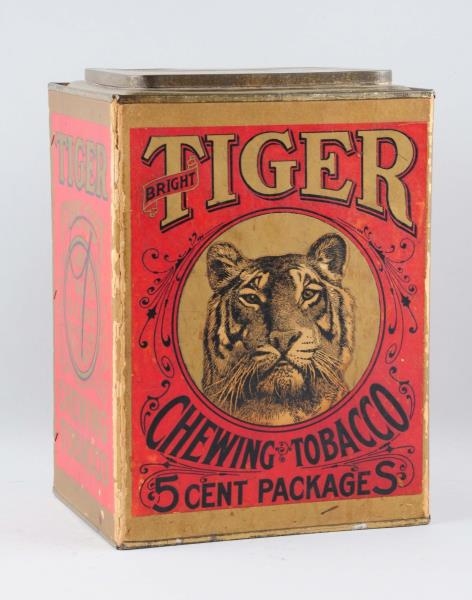 TOBACCO CHEWING TOBACCO CARDBOARD CANISTER.       
