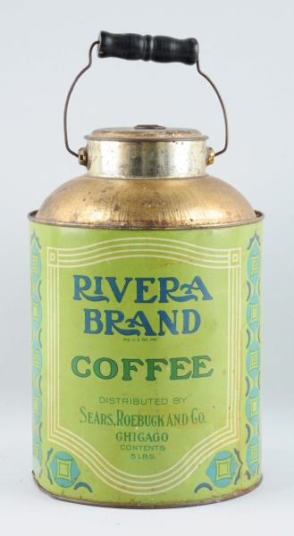 RIVERA SEARS & ROEBUCK COFFEE TIN.                