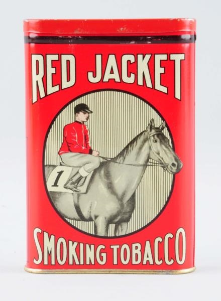 RED JACKET SMOKING TOBACCO TIN.                   