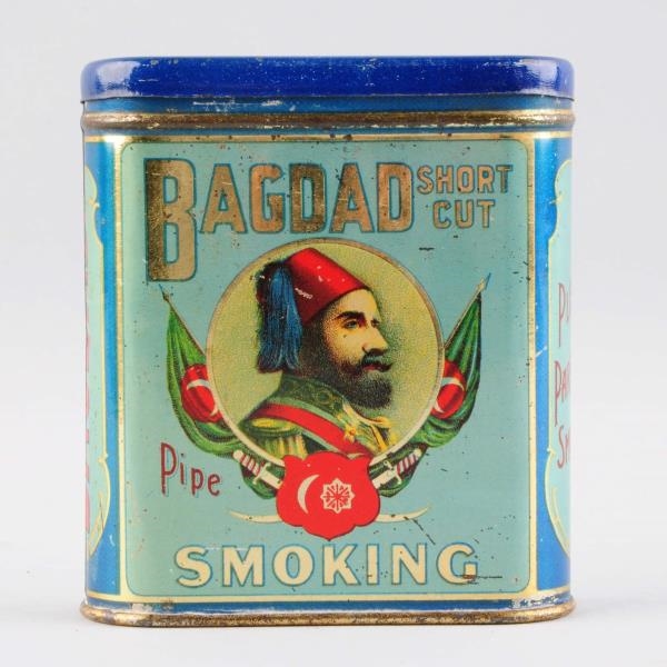 BAGDAD SMOKING TOBACCO ADVERTISING TIN.           