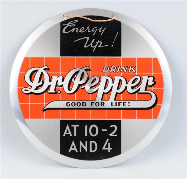 DR. PEPPER ROUND ADVERTISEMENT SIGN.              
