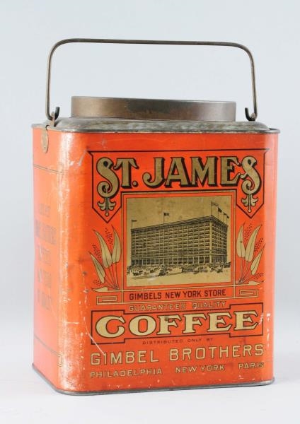 ST. JAMES COFFEE CANISTER.                        