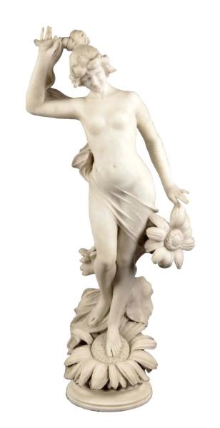 BATACCHI "ALLEGORY OF SPRING" MARBLE SCULPTURE    