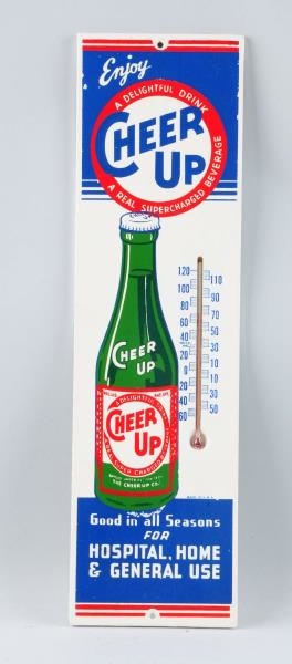 CHEER UP WOODEN THERMOMETER.                      